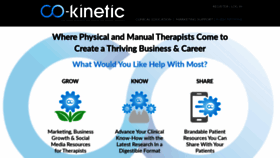 What Co-kinetic.com website looked like in 2020 (3 years ago)
