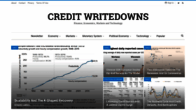 What Creditwritedowns.com website looked like in 2020 (3 years ago)
