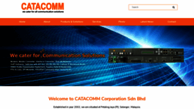 What Catacomm-corp.com website looked like in 2020 (3 years ago)