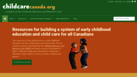 What Childcarecanada.org website looked like in 2020 (3 years ago)