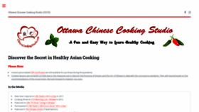 What Chinesecookingstudio.com website looked like in 2020 (3 years ago)