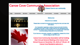 What Canoecove.org website looked like in 2020 (3 years ago)