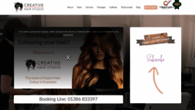 What Creativehairblackminster.co.uk website looked like in 2020 (3 years ago)