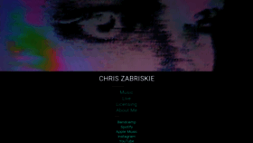 What Chriszabriskie.com website looked like in 2020 (3 years ago)