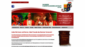 What Carneval-in-damme.de website looked like in 2020 (3 years ago)