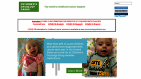 What Childrensoncologygroup.org website looked like in 2020 (3 years ago)