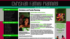 What Christiancontraception.com website looked like in 2020 (3 years ago)