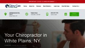 What Chirocarewhiteplains.com website looked like in 2020 (3 years ago)