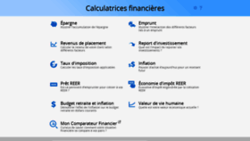What Calculatrices-financieres.ca website looked like in 2020 (3 years ago)