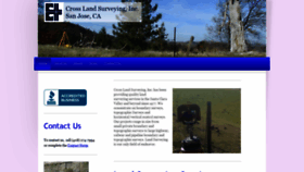 What Crosslandsurveying.com website looked like in 2020 (3 years ago)