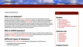 What Cmmi-assessor.com website looked like in 2020 (3 years ago)