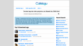 What Cafelagu.me website looked like in 2020 (3 years ago)