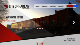 What Cityofharlan.com website looked like in 2020 (3 years ago)