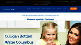 What Culliganbottledwatercolumbus.com website looked like in 2020 (3 years ago)