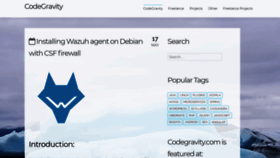 What Codegravity.com website looked like in 2020 (3 years ago)