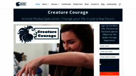What Creaturecourage.com website looked like in 2020 (3 years ago)