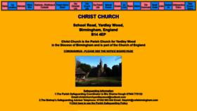 What Christchurch-yardleywood.org.uk website looked like in 2020 (3 years ago)