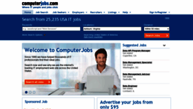 What Computerjobs.com website looked like in 2020 (3 years ago)