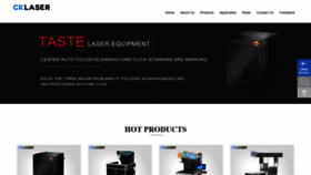 What Cklasermachine.com website looked like in 2020 (3 years ago)
