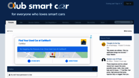 What Clubsmartcar.com website looked like in 2020 (3 years ago)