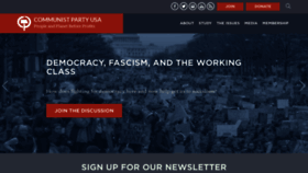 What Cpusa.org website looked like in 2020 (3 years ago)