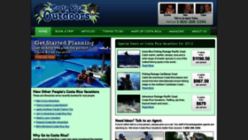 What Costaricaoutdoors.com website looked like in 2020 (3 years ago)