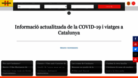 What Catalunya.com website looked like in 2020 (3 years ago)