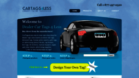 What Cartags4less.com website looked like in 2020 (3 years ago)