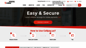 What Cellpay.us website looked like in 2020 (3 years ago)