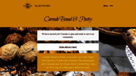 What Corradobreadandpastry.com website looked like in 2020 (3 years ago)