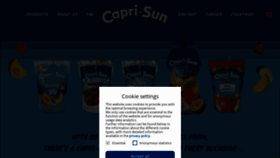 What Capri-sun.com website looked like in 2020 (3 years ago)