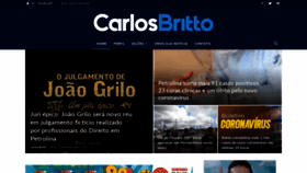 What Carlosbritto.com website looked like in 2020 (3 years ago)