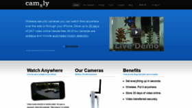 What Cam.ly website looked like in 2020 (3 years ago)
