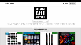 What Creative-art-supplies.co.uk website looked like in 2020 (3 years ago)