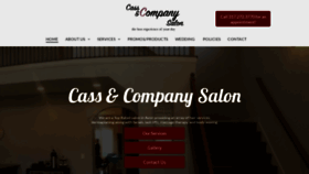 What Cassandcompanysalon.com website looked like in 2020 (3 years ago)