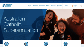 What Catholicsuper.com.au website looked like in 2020 (3 years ago)