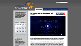 What Conciencia.net website looked like in 2020 (3 years ago)
