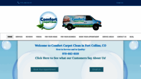 What Comfortcarpetclean.com website looked like in 2020 (3 years ago)