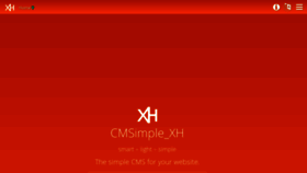 What Cmsimple-xh.org website looked like in 2020 (3 years ago)
