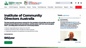 What Communitydirectors.com.au website looked like in 2020 (3 years ago)