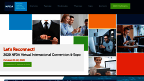 What Convention.nfda.org website looked like in 2020 (3 years ago)