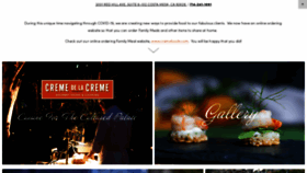 What Cremedelacremefoods.com website looked like in 2020 (3 years ago)