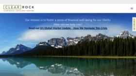 What Clearrockcapital.com website looked like in 2020 (3 years ago)