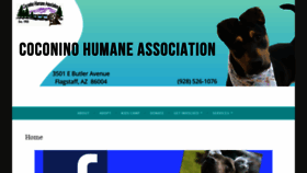 What Coconinohumane.org website looked like in 2020 (3 years ago)