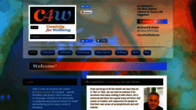 What Creativity4wellbeing.com website looked like in 2020 (3 years ago)