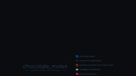 What Chocolatemol.es website looked like in 2020 (3 years ago)