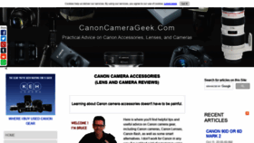 What Canoncamerageek.com website looked like in 2020 (3 years ago)