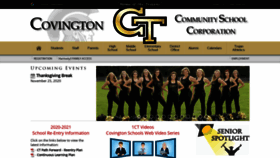 What Covington.k12.in.us website looked like in 2020 (3 years ago)