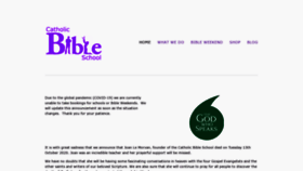 What Catholic-bible-school.org website looked like in 2020 (3 years ago)