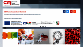What Csr-kompetenzzentrum.de website looked like in 2020 (3 years ago)